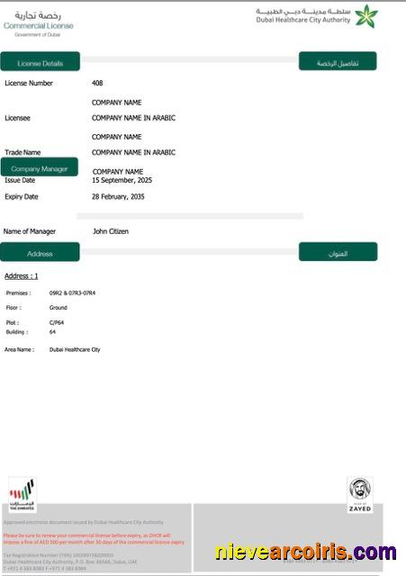 UAE Dubai commercial license